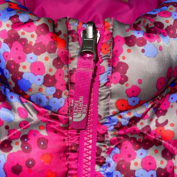 North Face Coat Girls Aconcagua 550 Colorful Down Filled Jacket - Picture 7 of 12